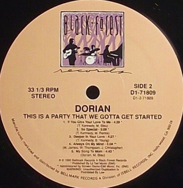 Dorian Williams : This Is A Party We Gotta Get Started (LP)