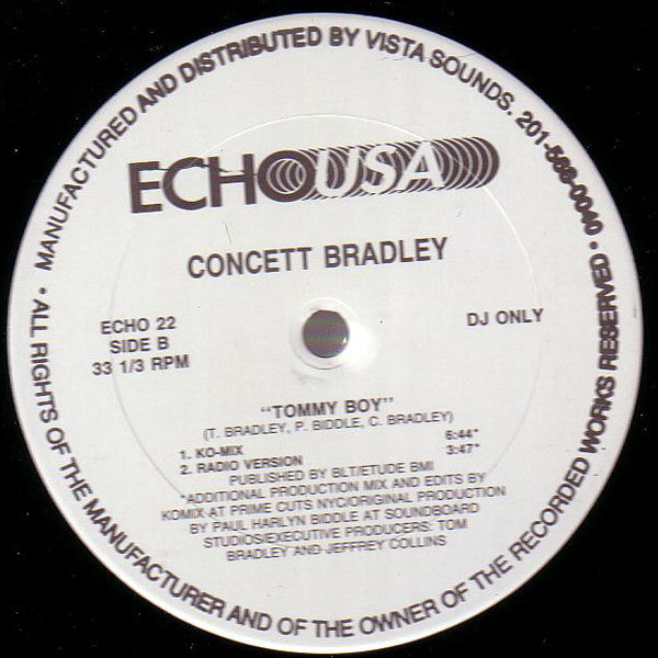 Concett Bradley : Tommy Boy (12", Promo)
