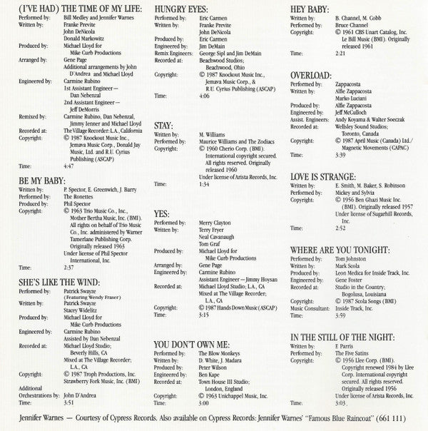 Various : Dirty Dancing (Original Soundtrack From The Vestron Motion Picture) (CD, Album, Comp, Club, RP, Cin)