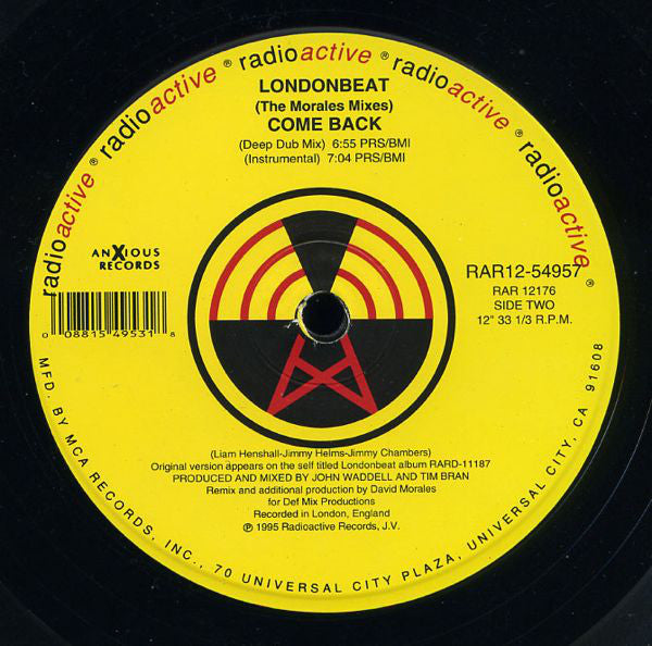Londonbeat : Come Back (The Morales Mixes) (12", Single)