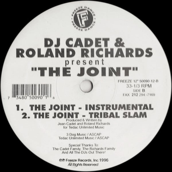 DJ Cadet & Roland Richards : The Joint (12")