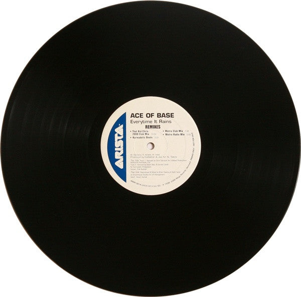 Ace Of Base : Everytime It Rains Remixes (2x12", Promo)