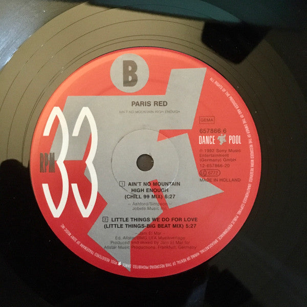 Paris Red : Ain't No Mountain High Enough (12")