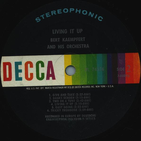 Bert Kaempfert & His Orchestra : Living It Up! (LP, Album)