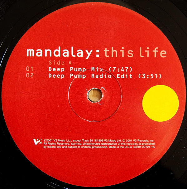 Mandalay : This Life (12")
