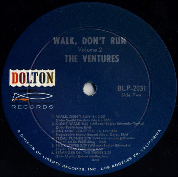 The Ventures : Walk, Don't Run Vol. 2 (LP, Album, Mono, Ind)