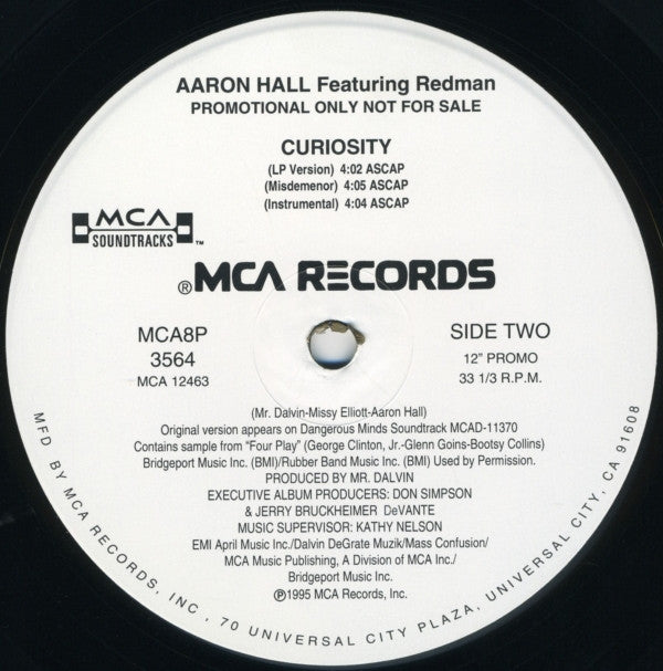Aaron Hall : Curiosity (12", Promo)