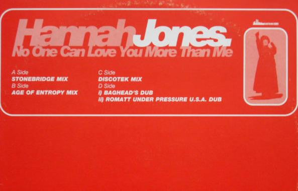 Hannah Jones : No One Can Love You More Than Me (2x12", Promo)