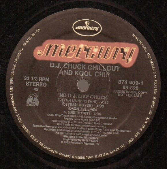 Chuck Chillout & Kool Chip : I'm Large (12", Promo)