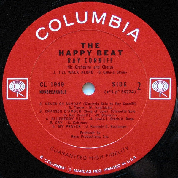 Ray Conniff And His Orchestra & Chorus : The Happy Beat (LP, Album, Mono, Pit)