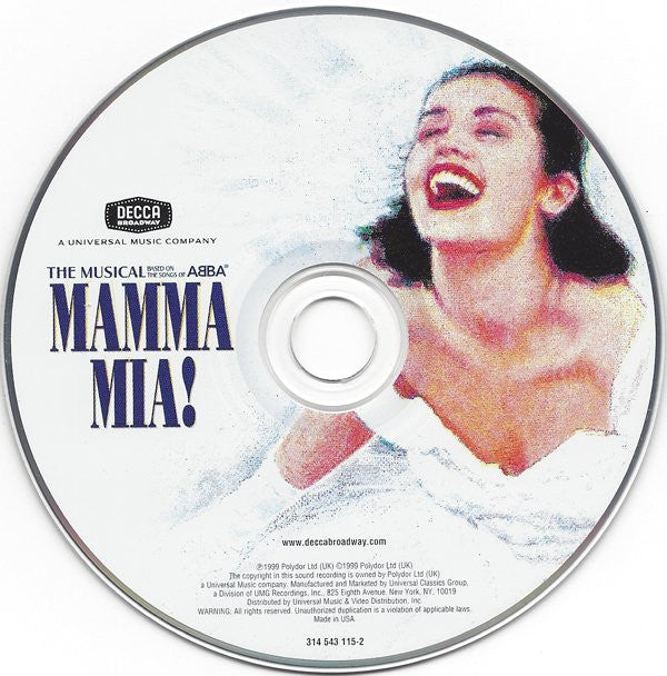Björn Ulvaeus & Benny Andersson : Mamma Mia! - The Musical Based On The Songs Of ABBA (Original Cast Recording) (HDCD, Album, RE)