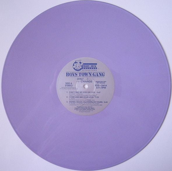 Boys Town Gang : Disc Charge (LP, Album, Promo, Lav)