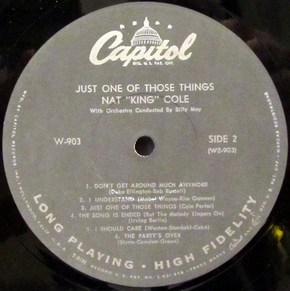 Nat King Cole : Just One Of Those Things (LP, Album, Mono, Gre)