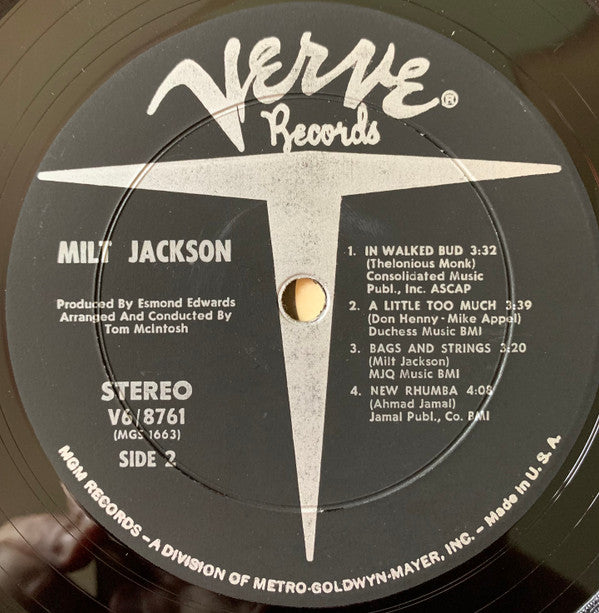 Milt Jackson And The Hip String Quartet : Milt Jackson And The Hip String Quartet (LP, Album, Dee)