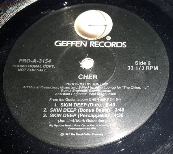 Cher : Skin Deep (12", Single, Promo)
