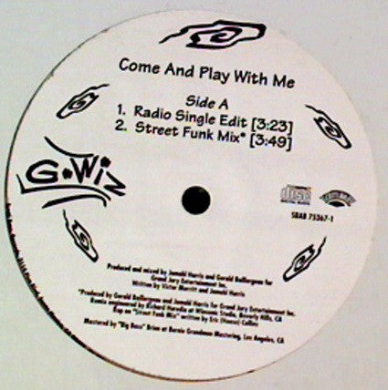 G-Wiz (3) : Come And Play With Me (12")