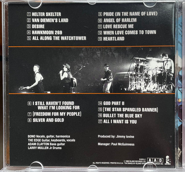 U2 : Rattle And Hum (CD, Album)