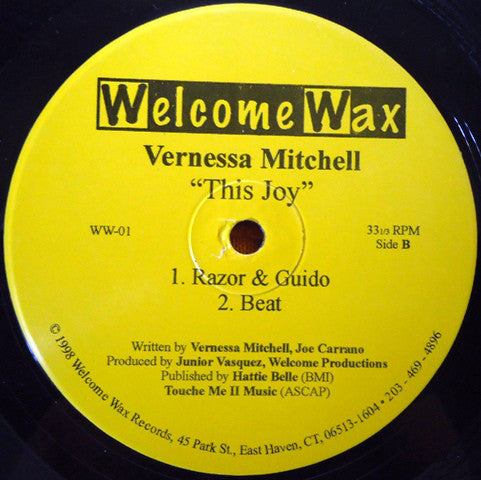 Vernessa Mitchell : This Joy (12")