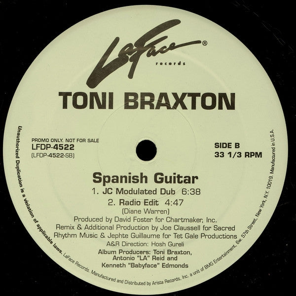 Toni Braxton : Spanish Guitar (12", Promo)