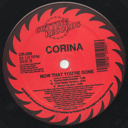 Corina : Now That You're Gone (12")