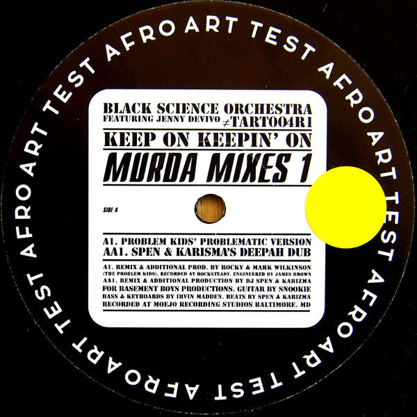 Black Science Orchestra Featuring Jenny Devivo : Keep On Keepin' On (Murda Mixes 1) (12")