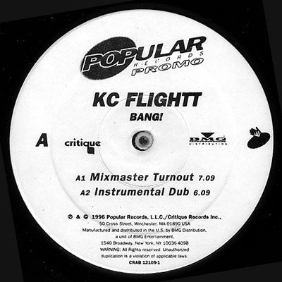 Kc Flightt : Bang! (12", Promo)