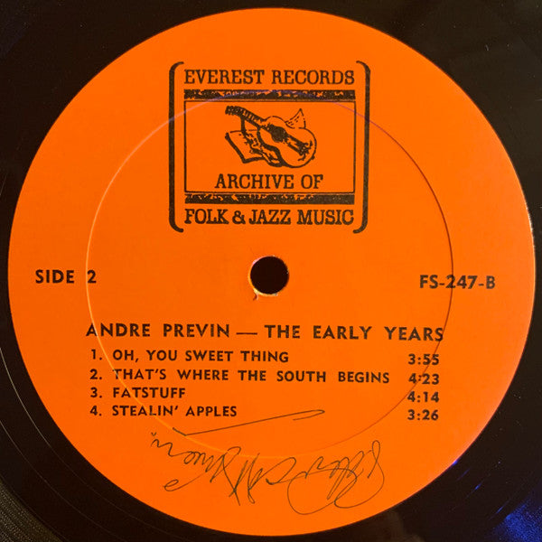 André Previn : The Early Years (LP, Album)