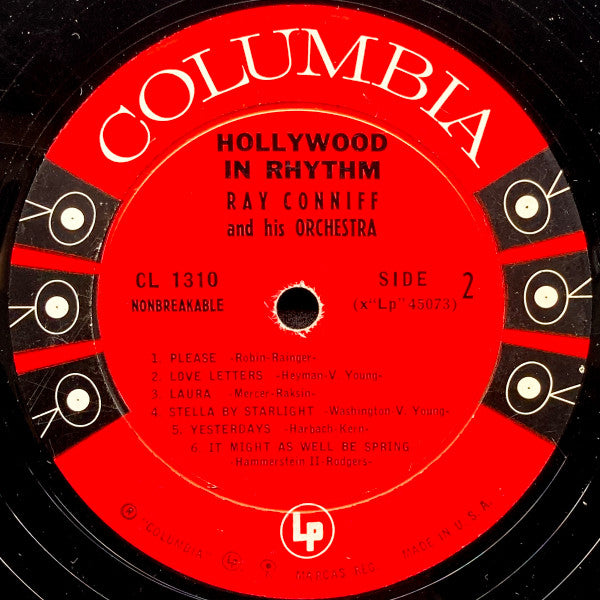 Ray Conniff & His Orchestra : Hollywood In Rhythm (LP, Album, Mono)