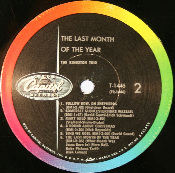 Kingston Trio : The Last Month Of The Year (LP, Album, Mono, Scr)