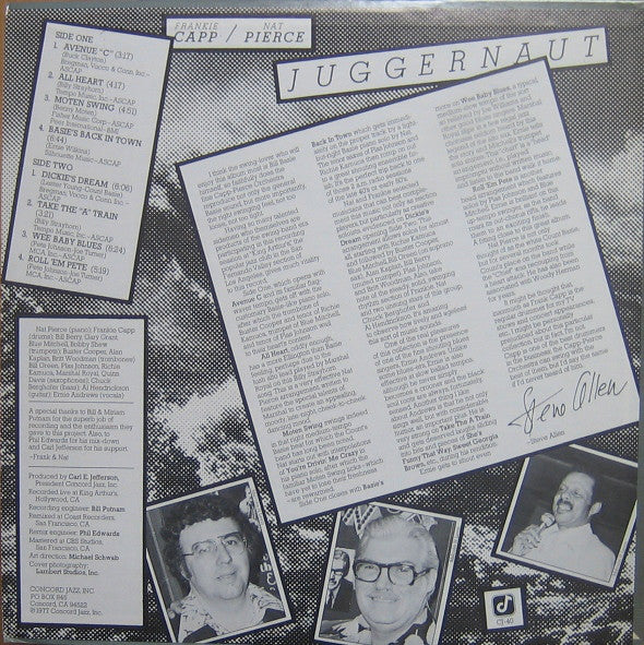 Frank Capp / Nat Pierce : Juggernaut (LP, Album)