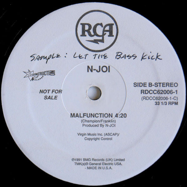 N-Joi : Malfunction (12", Promo)