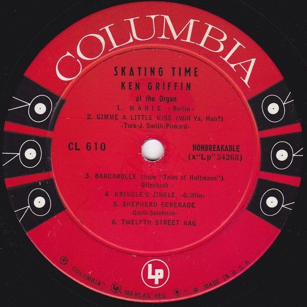 Ken Griffin (2) : Skating Time (LP, Album)