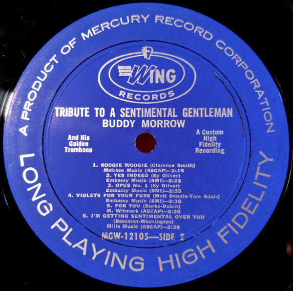 Buddy Morrow : Tribute To A Sentimental Gentleman (LP, Album)