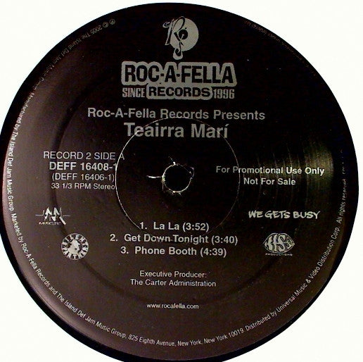 Teairra Mari : Roc-A-Fella Records Presents Teairra Marí (2xLP, Album, Promo)