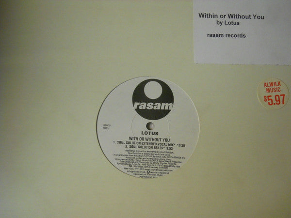 Lotus : Within Or Without You (12")