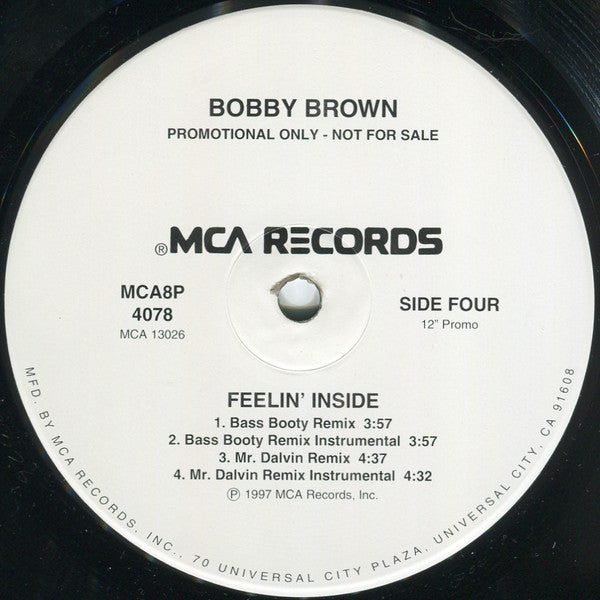 Bobby Brown : Feelin' Inside (2x12", Promo)