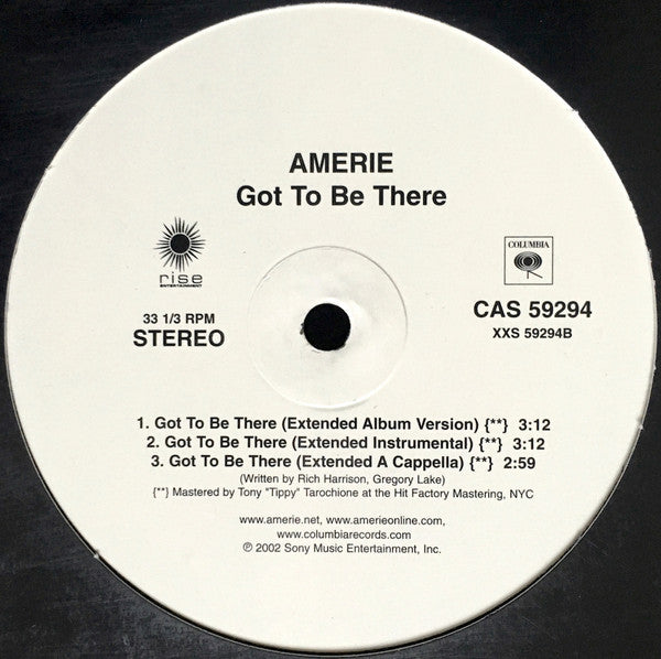 Amerie : Talkin' To Me (12", Single)