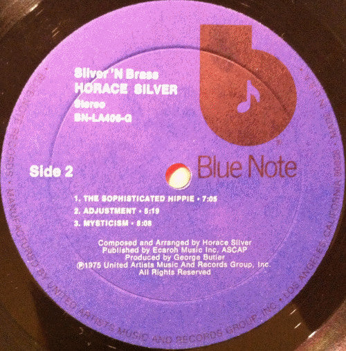 Horace Silver : Silver 'N Brass (LP, Album)