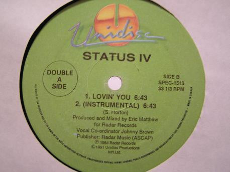 Status IV : You Ain't Really Down (12")