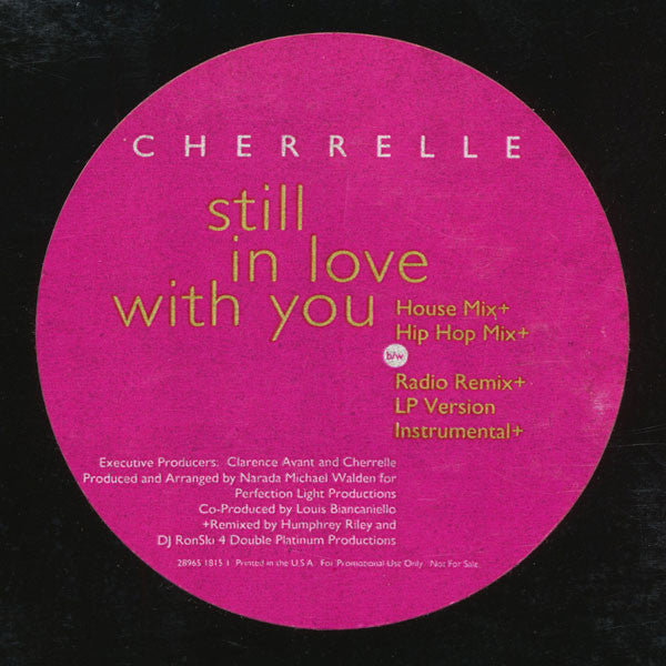Cherrelle : Still In Love With You (12", Promo)