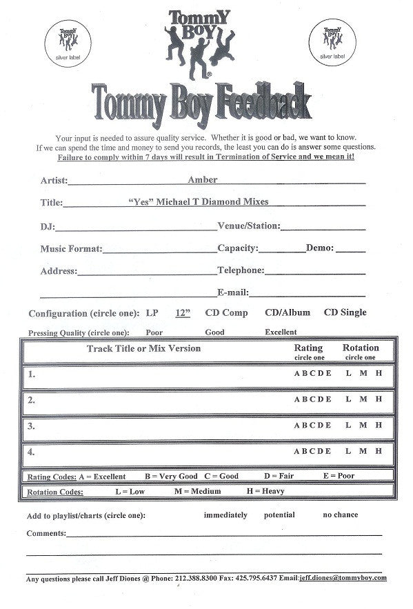 Amber : Yes! (12", TP)