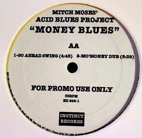 Acid Blues Project : Money Blues (12", Promo)