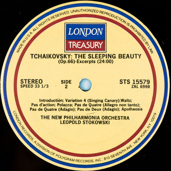 Pyotr Ilyich Tchaikovsky, New Philharmonia Orchestra, Leopold Stokowski : Selections From Swan Lake And Sleeping Beauty (LP, Comp)