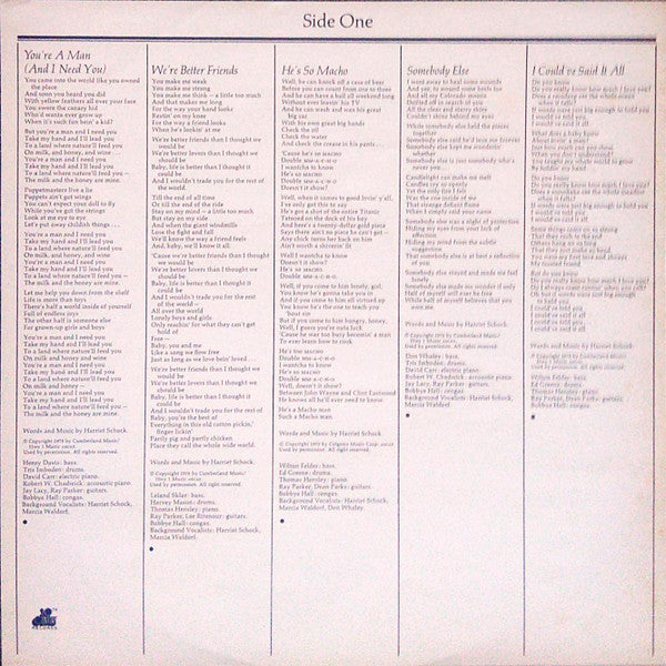 Harriet Schock : You Don't Know What You're In For (LP, Album)