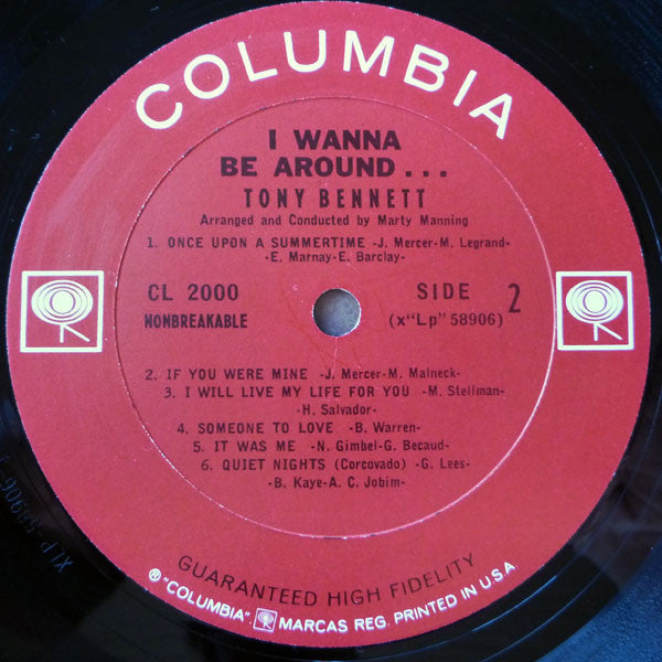 Tony Bennett : I Wanna Be Around (LP, Album, Mono)
