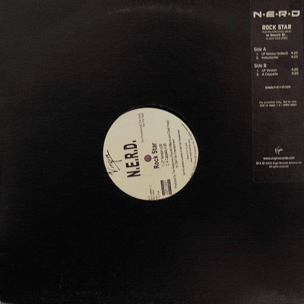 N*E*R*D : Rock Star (12", Promo)