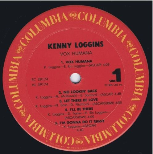 Kenny Loggins : Vox Humana (LP, Album)