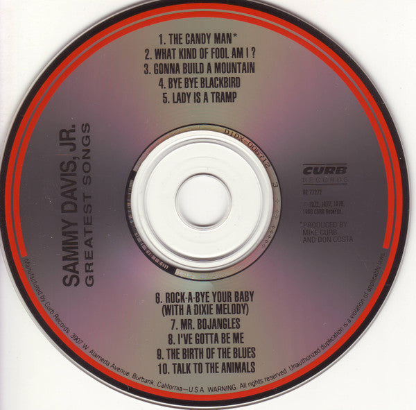 Sammy Davis Jr. : Greatest Songs (CD, Comp)