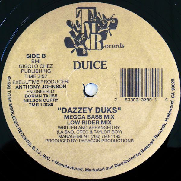 Duice : Dazzey Dūks (12", RP)