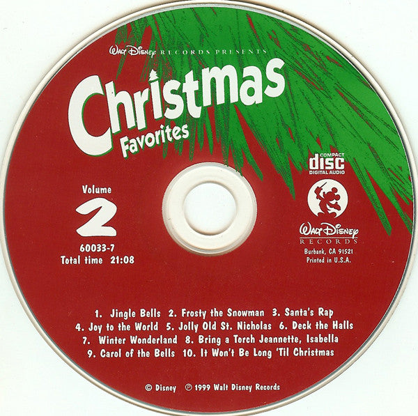 Unknown Artist : Christmas Favorites Volume 2 (CD, Album)